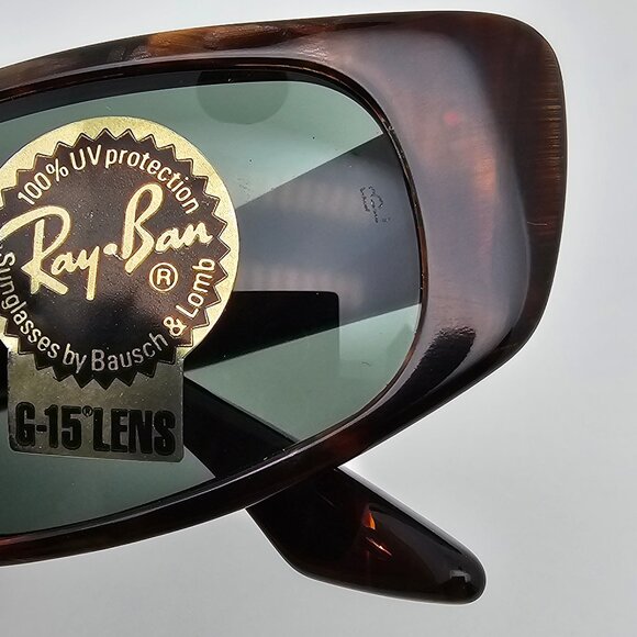 Ray-Ban B&L W1927 XWAU Tortoise Frame G-15 Green Glass Lens Cat Eye Sunglasses main image 10